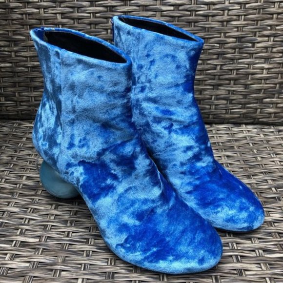 Maison Martin Margiela MM6 Velvet Bootie NEW 37EU